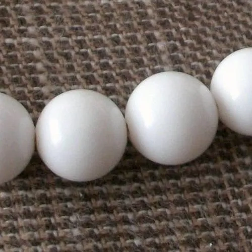 30 perles percé onyx blanc 12mm pierre fine ∞ gemme pierre naturelle semi précieuse ∞