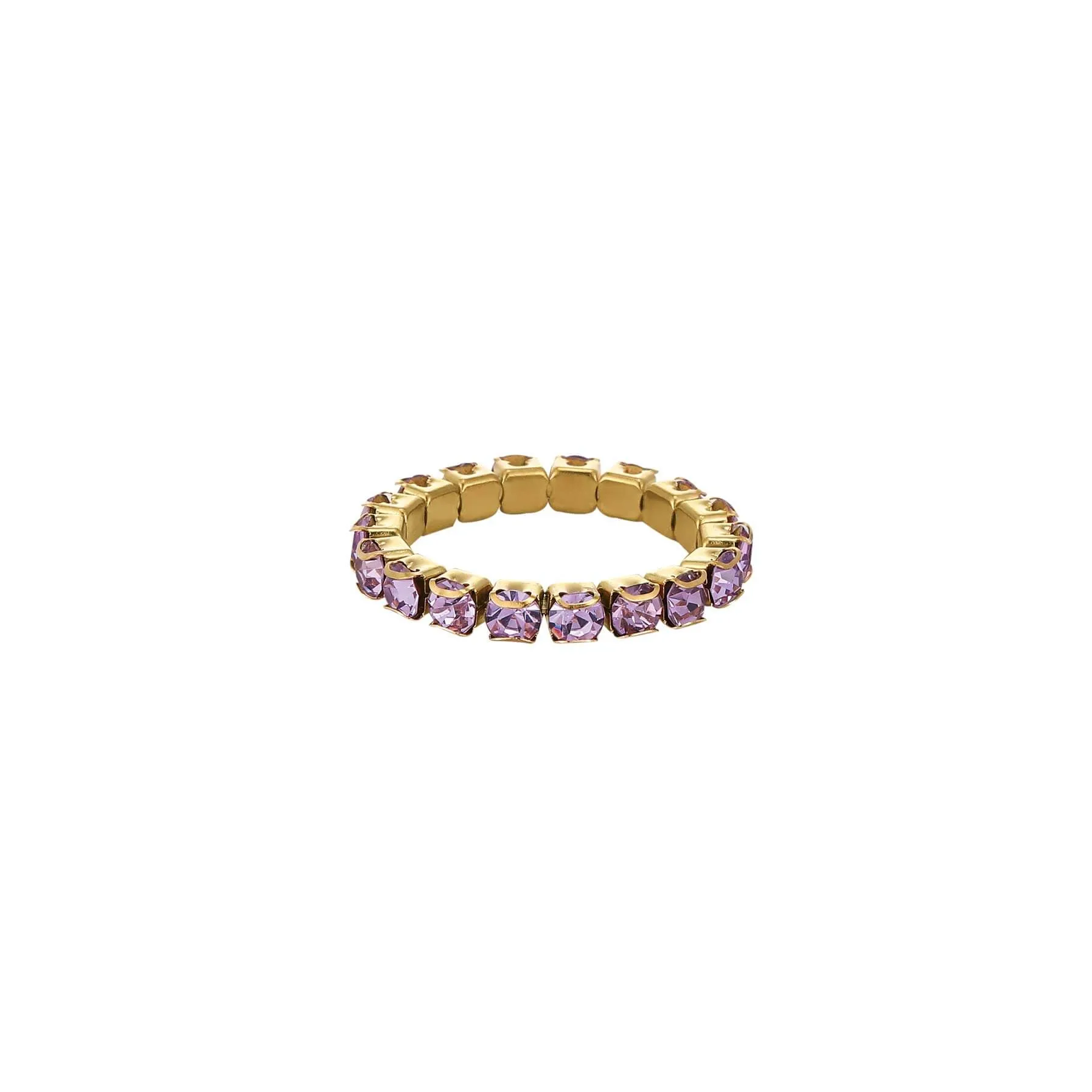 Bague Avenue strass violets