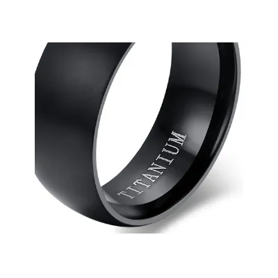 Bague homme Titanium mat