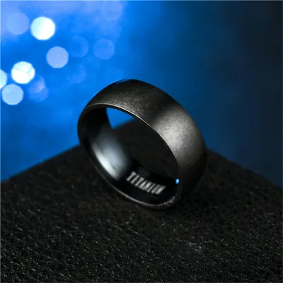 Bague homme Titanium mat