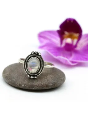 Bague pierre de lune en argent