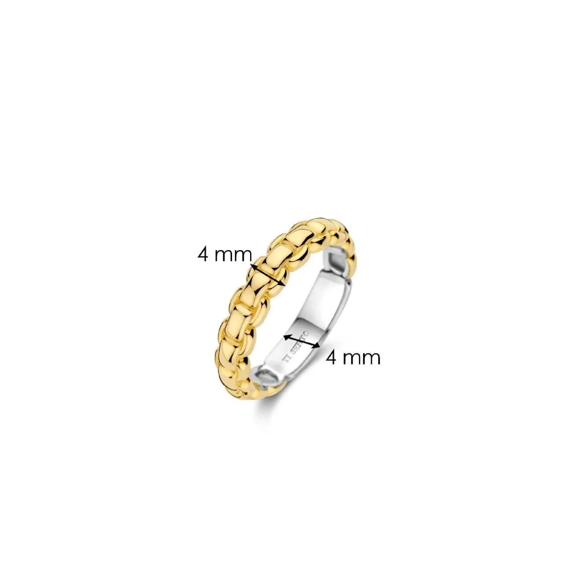 Bague Ti Sento - 12319SY  Argent Doré Effet Matelassé | 3 Suisses