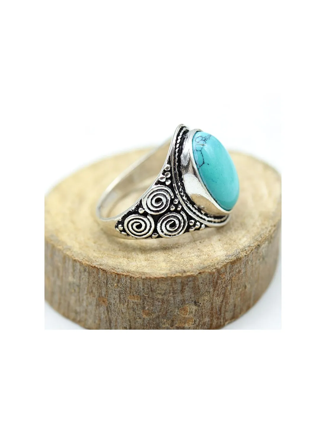 Bague turquoise ethnique