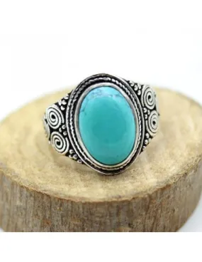 Bague turquoise ethnique