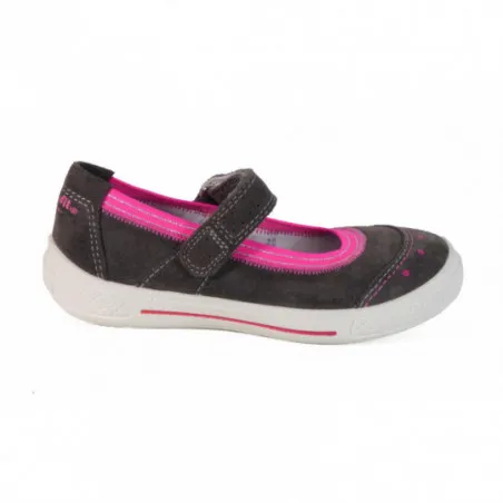 Ballerines Fille Superfit Gris et Rose Tendance l Igert Dannemarie