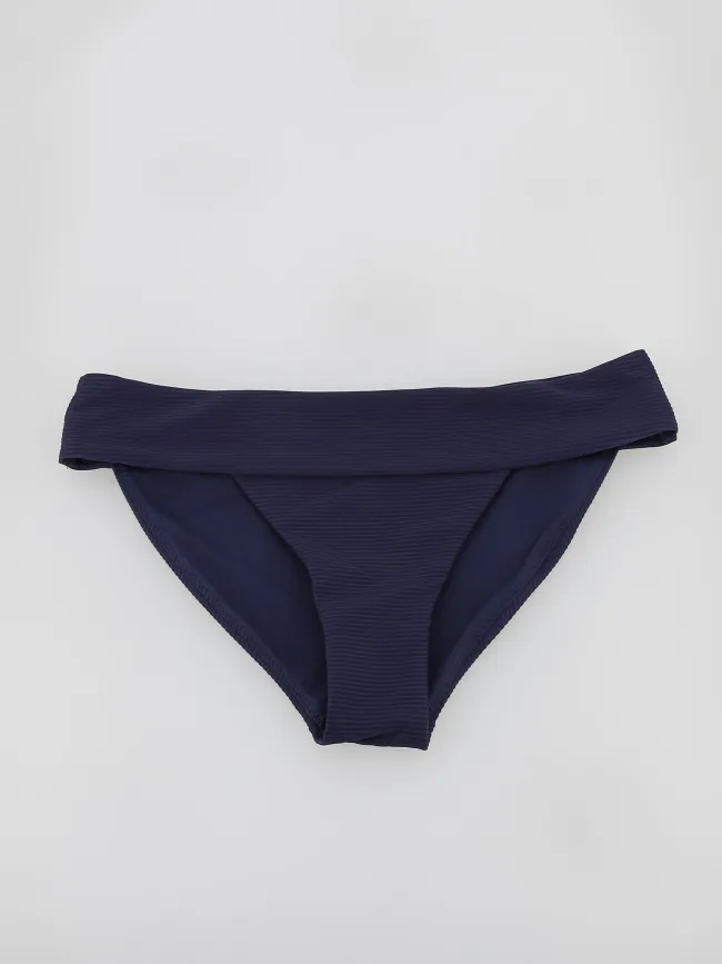 Bas de maillot de bain bikini côtelé bobby bleu femme - Only | wimod