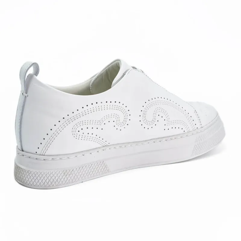 Basket PANIC tendance en cuir blanc - Free Lance