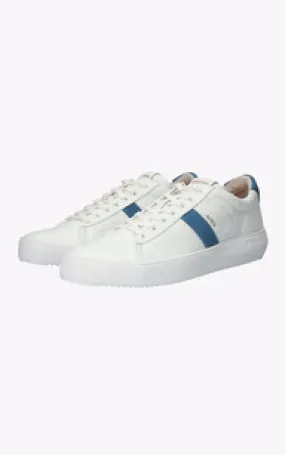 Baskets cuir BG172 blanc Blackstone - La Canadienne - Chaussures Cuir Blanc