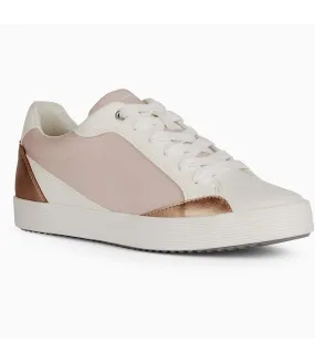 Baskets d blomiee e femme rose clair / blanc Geox