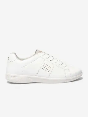 Baskets Femme Fabriquées en France Dessus Cuir Blanc tbs