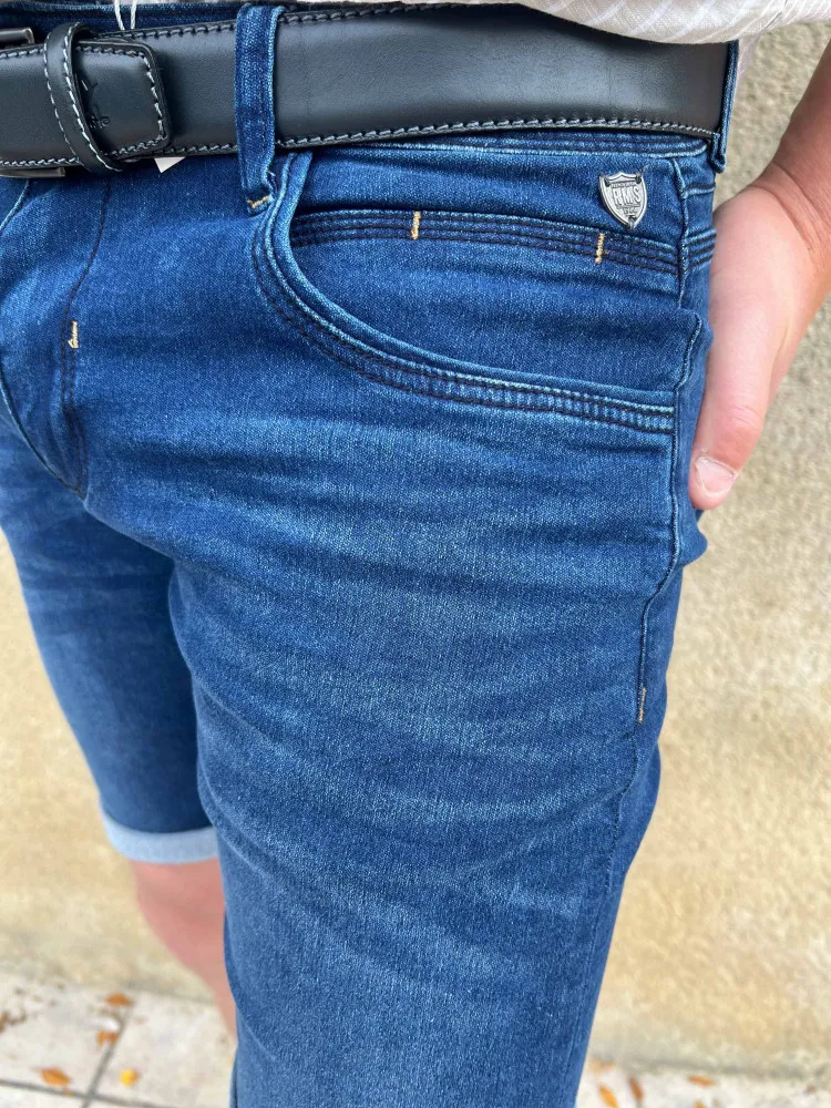 Bermudas jeans brut COME - Prêt à porter homme Cléstyle XXS à 6XL L Couleur BLEU