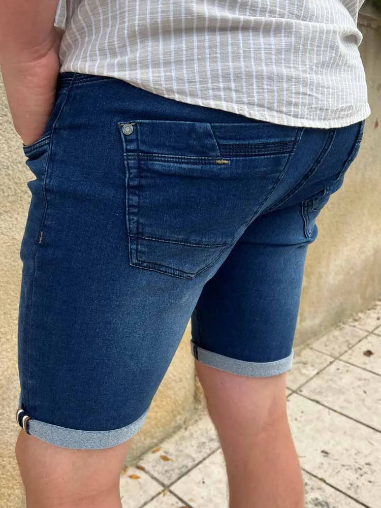 Bermudas jeans brut COME - Prêt à porter homme Cléstyle XXS à 6XL L Couleur BLEU