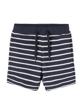 Bermudas Name It Jilan Bleu Marine et Blanc pour Garçon