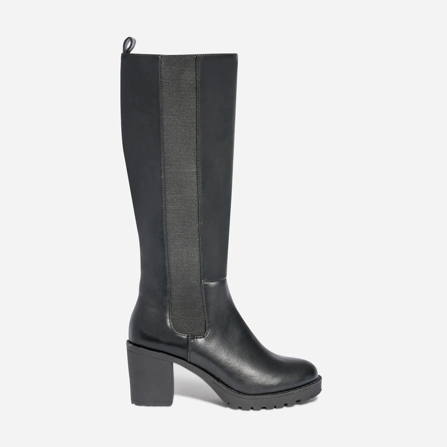 Botte TEXTO noire en cuir - Bottes Femme | ERAM