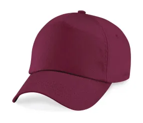 Casquette 5 panneaux - B10 - rouge bordeaux 