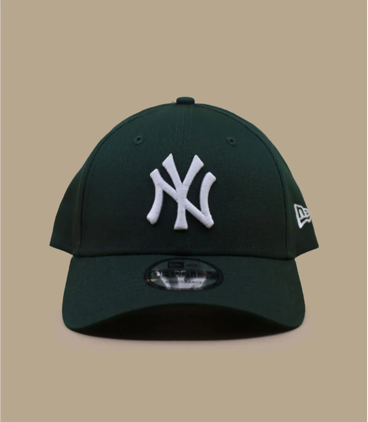 Casquette baseball NY vert blanc - Casquette League Ess 9Forty NY dark green New Era : Headict