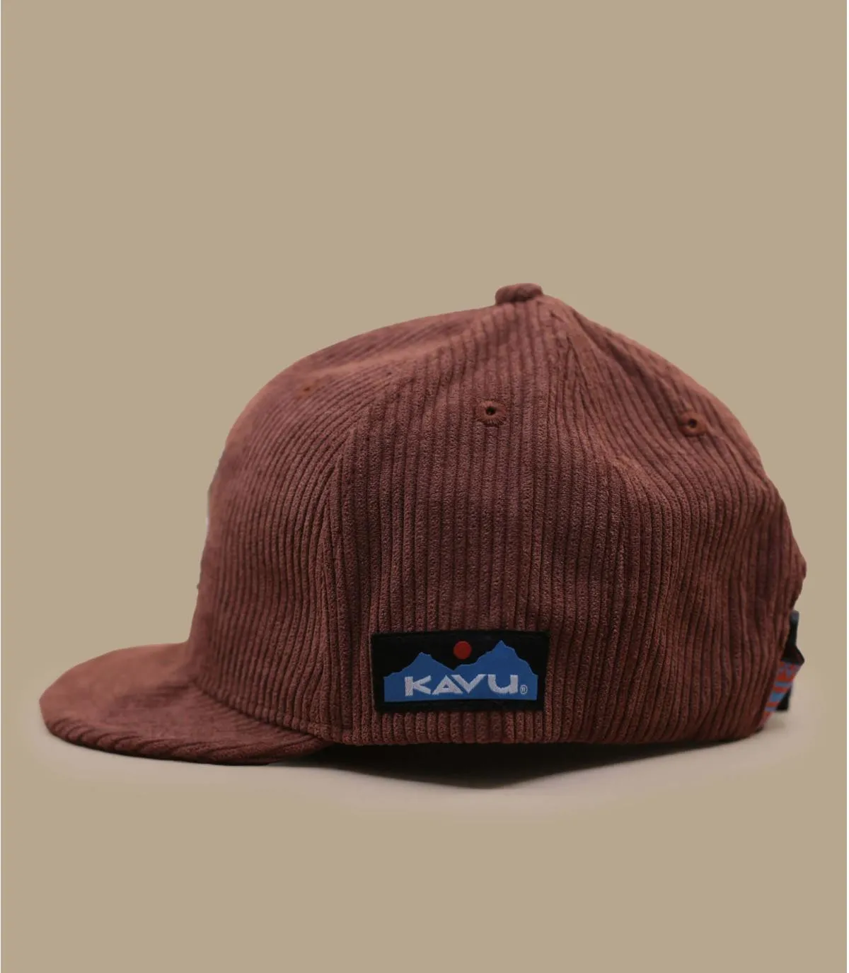 Casquette côtelée marron - Kcap red oak Kavu : Headict