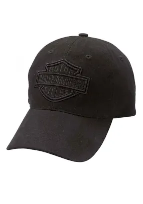 Casquette Harley Davidson Homme Phantom Bar & Shield Logo Baseball Cap Black 99415-16VM