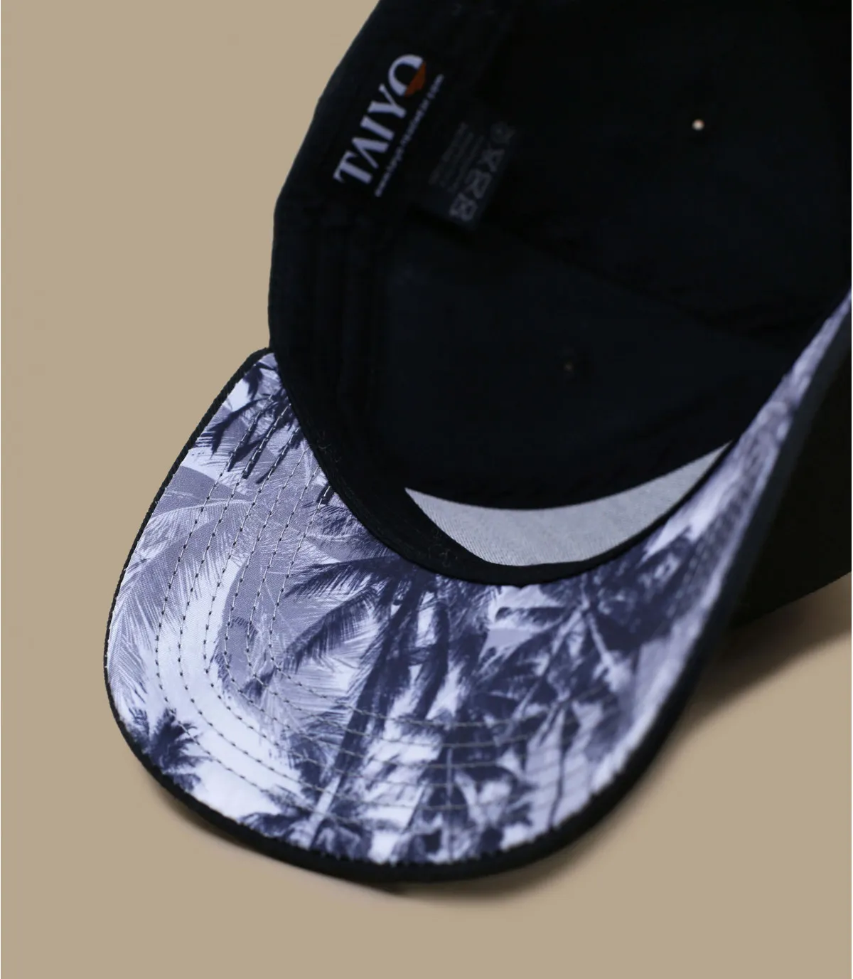 casquette palmiers noir - Patchwork Palm Cap Taiyo : Headict