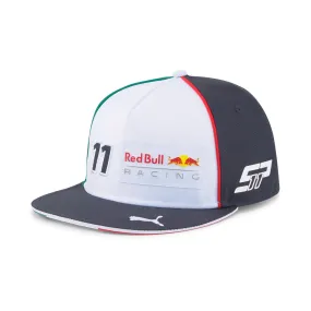 Casquette Plate RED BULL Perez Logo blanche