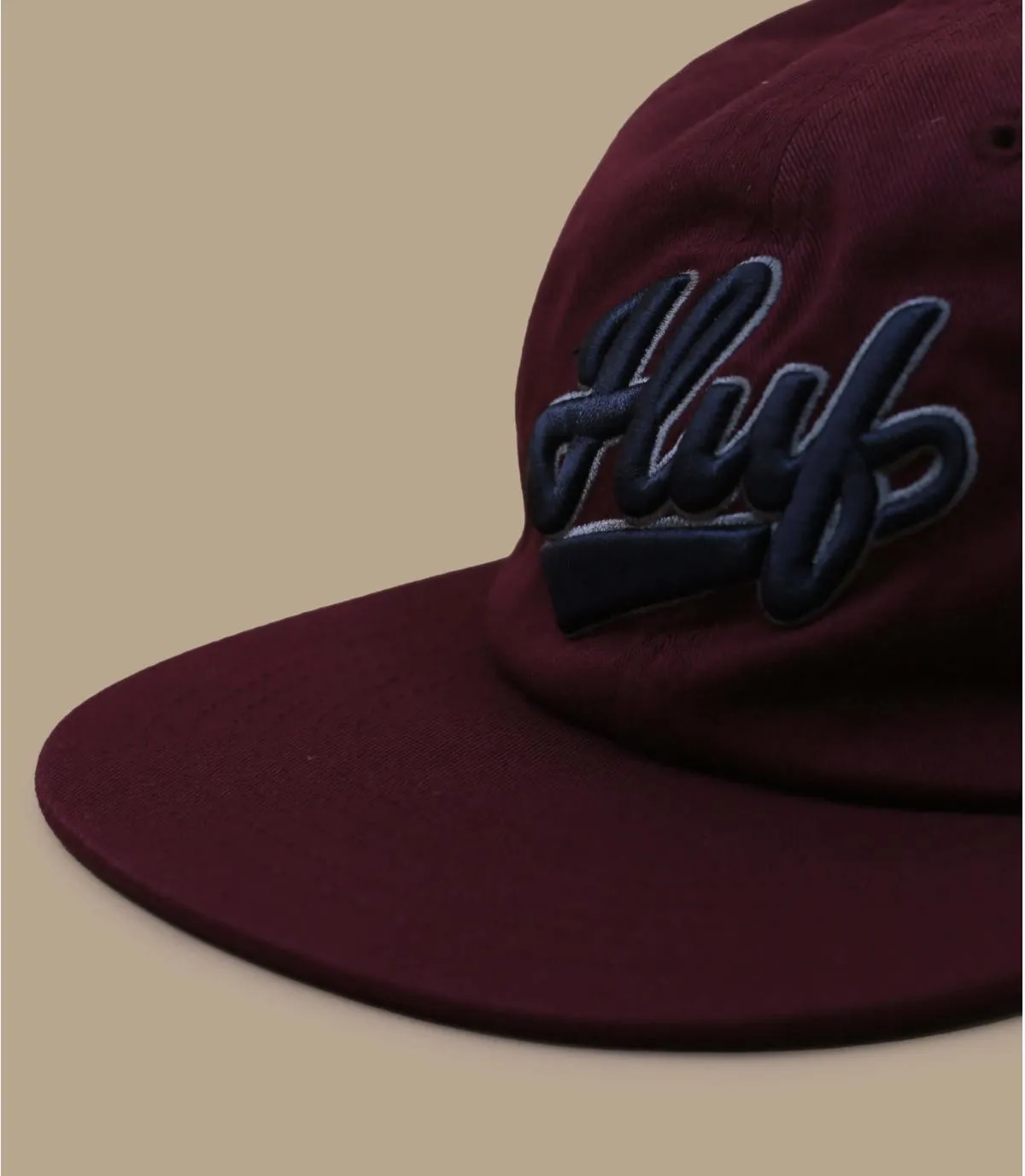 Casquette six panel bordeaux - Casquette Pop Fly 6 Panel crimson Huf : Headict