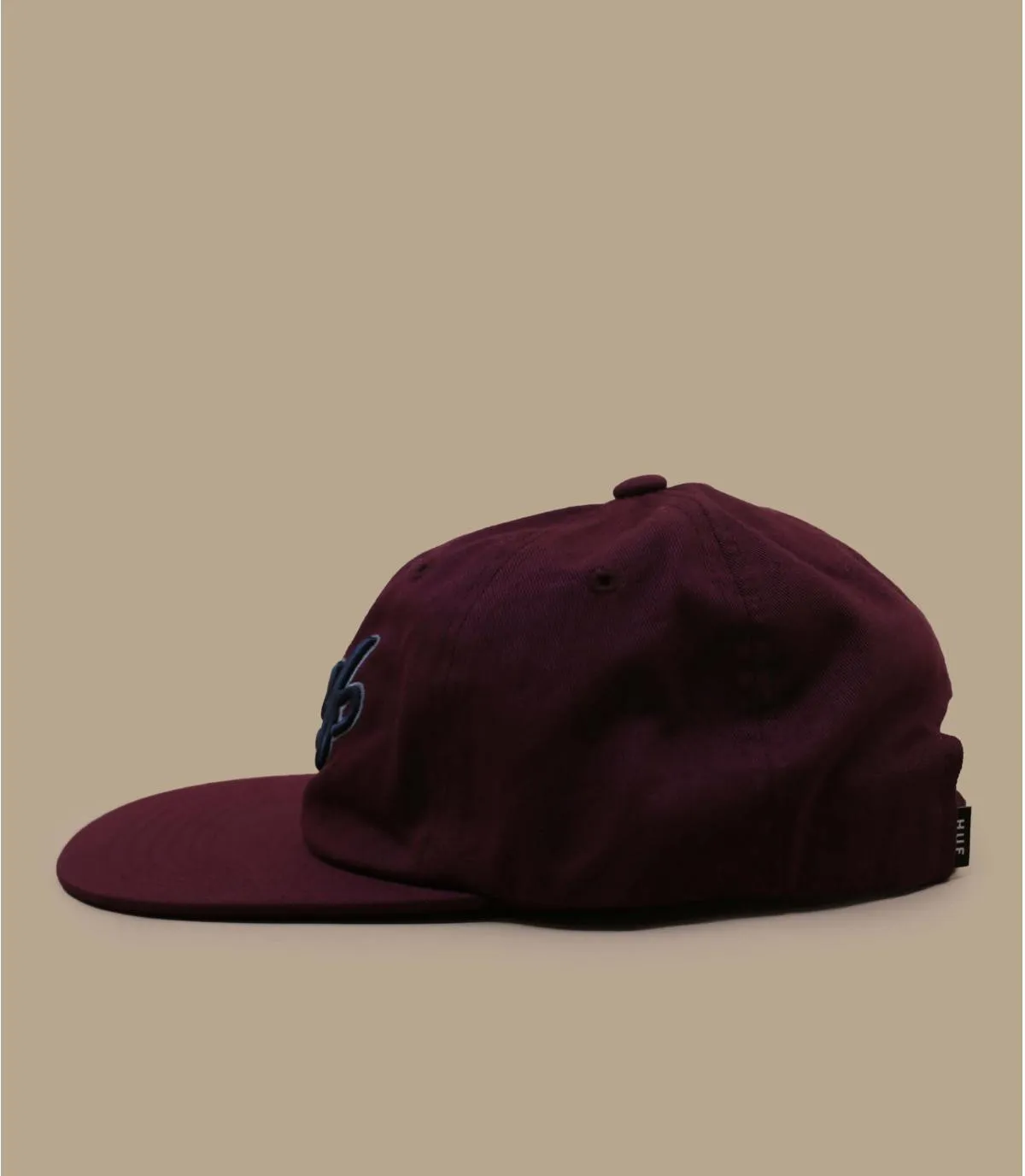 Casquette six panel bordeaux - Casquette Pop Fly 6 Panel crimson Huf : Headict