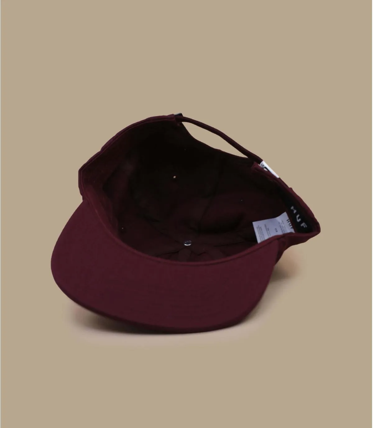 Casquette six panel bordeaux - Casquette Pop Fly 6 Panel crimson Huf : Headict