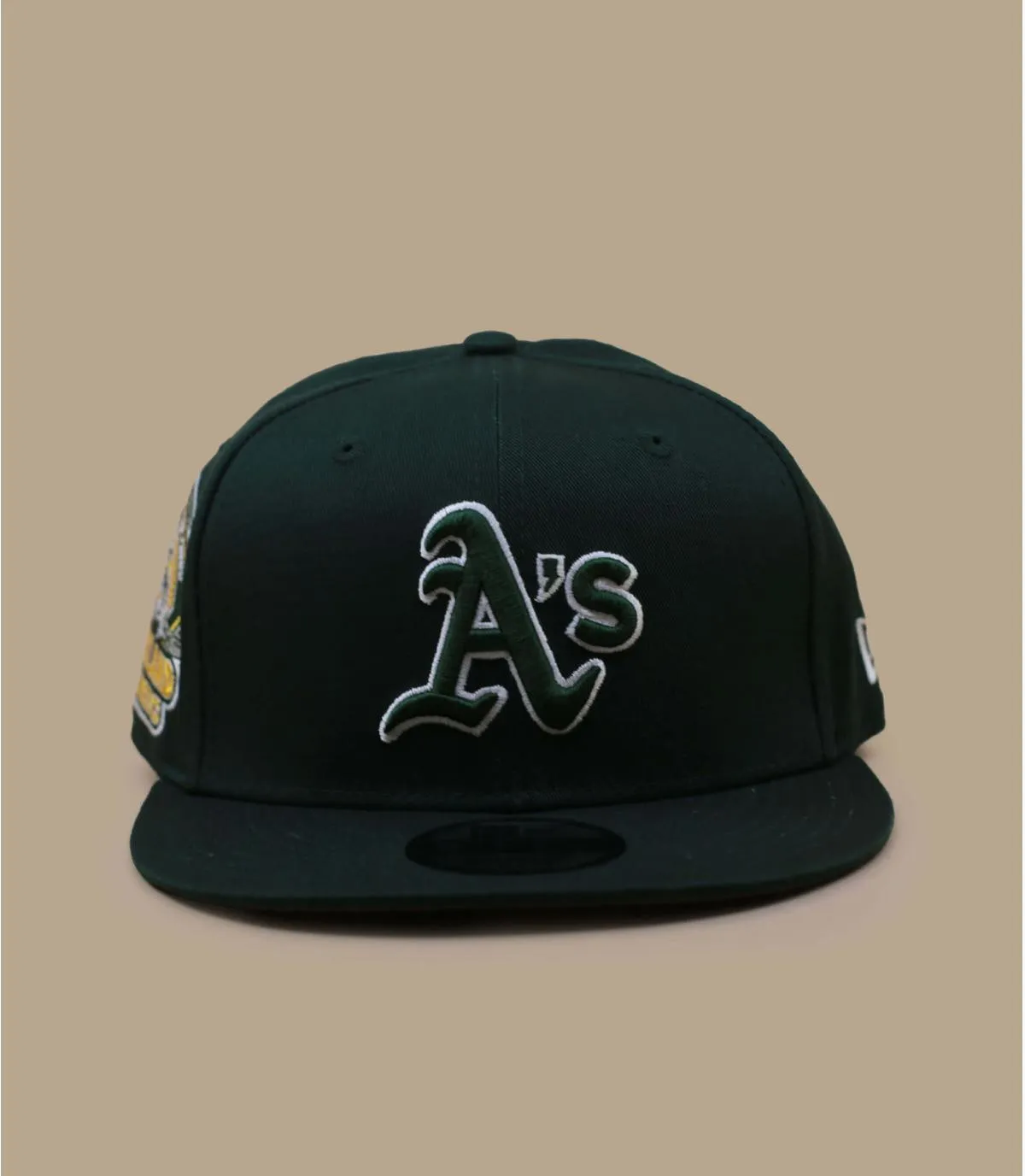 Casquette snapback Oakland athletic patch vert - Casquette Side Patch Script 9Fifty Athletics New Era : Headict