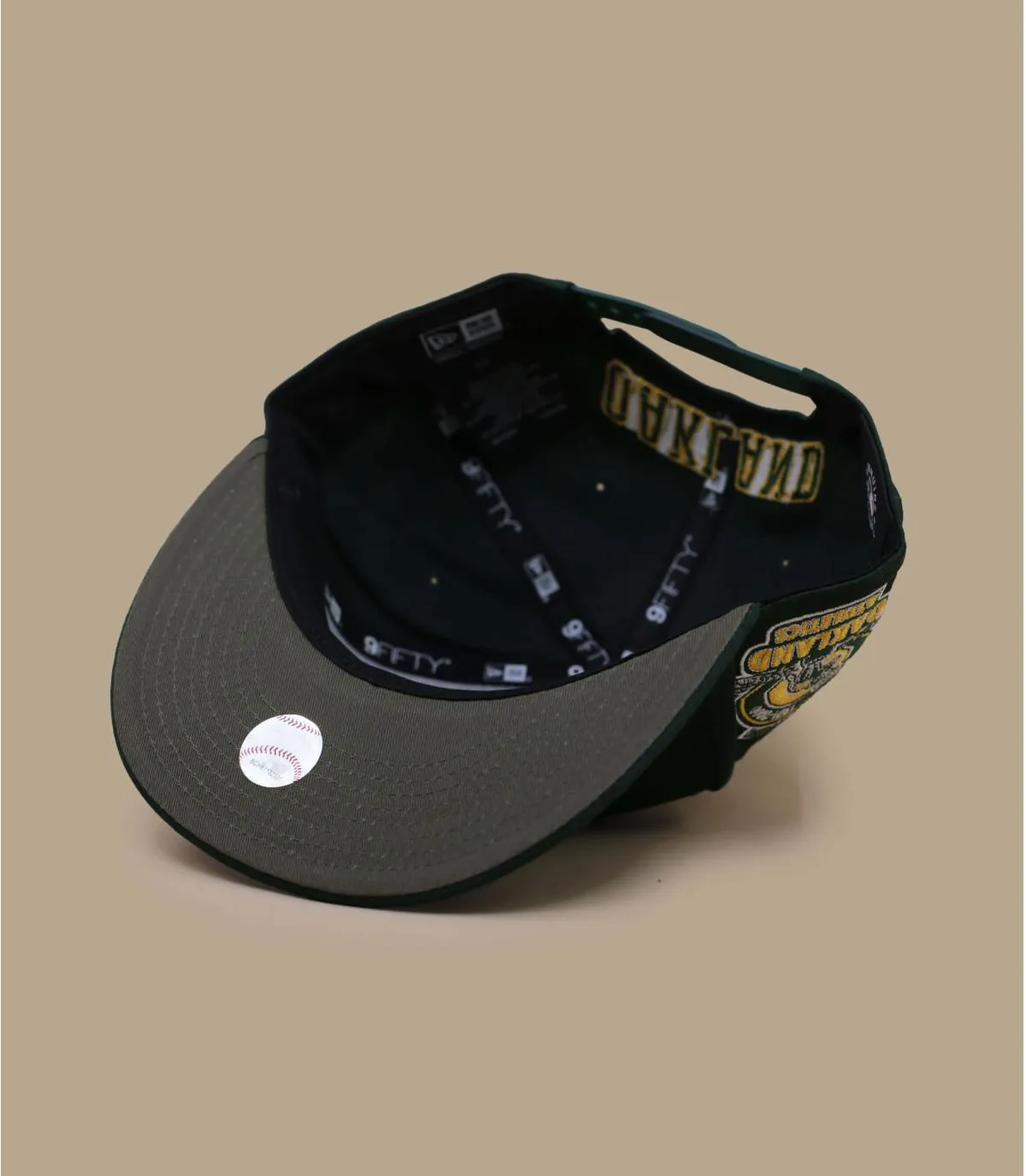 Casquette snapback Oakland athletic patch vert - Casquette Side Patch Script 9Fifty Athletics New Era : Headict