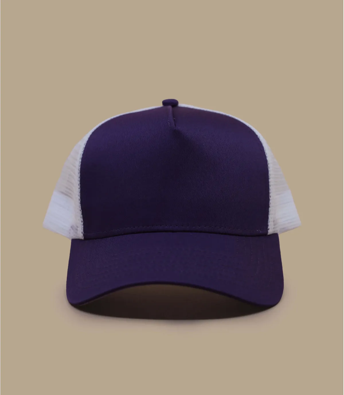 casquette trucker violette - Trucker Blank purple white : Headict