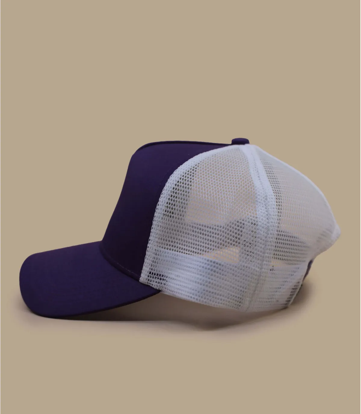 casquette trucker violette - Trucker Blank purple white : Headict