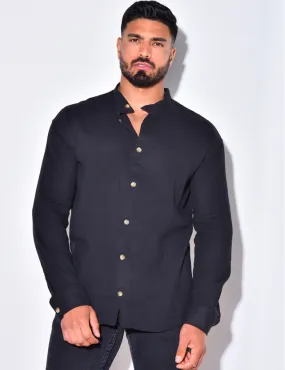 Chemise fine manche longues à petit col / 46637 - JEANS INDUSTRY