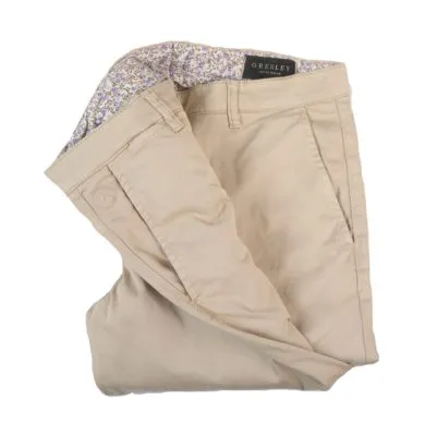 Chino homme gabardine beige - GRESLEY Costume pour homme Toulouse