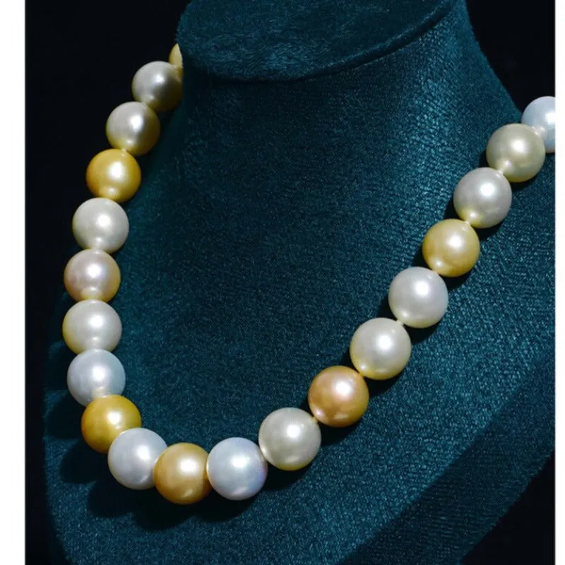 Collier Grosse Perle pour Année 80