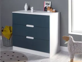 Commode Opus - Blanc & Bleu nuit bleu - Chambrekids