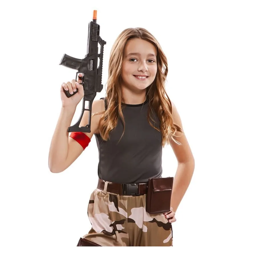 Costume de fille militaire pour enfant