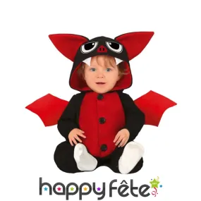 Costume de mignonne petite chauve souris pour bébé