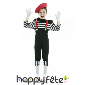 Costume de mime pour fille