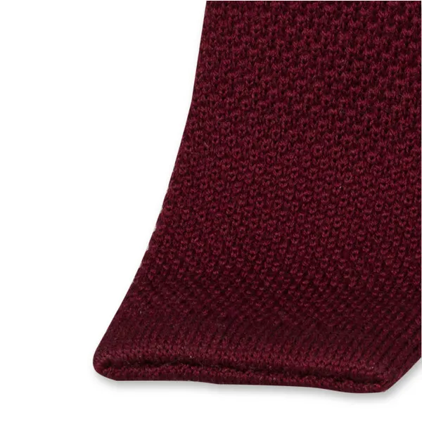 Cravates / Cravate tricot bordeaux