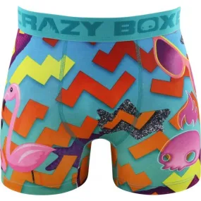 CRAZYBOXER Boxer Homme Microfibre BM4ASS32 BELL Turquoise Ciel