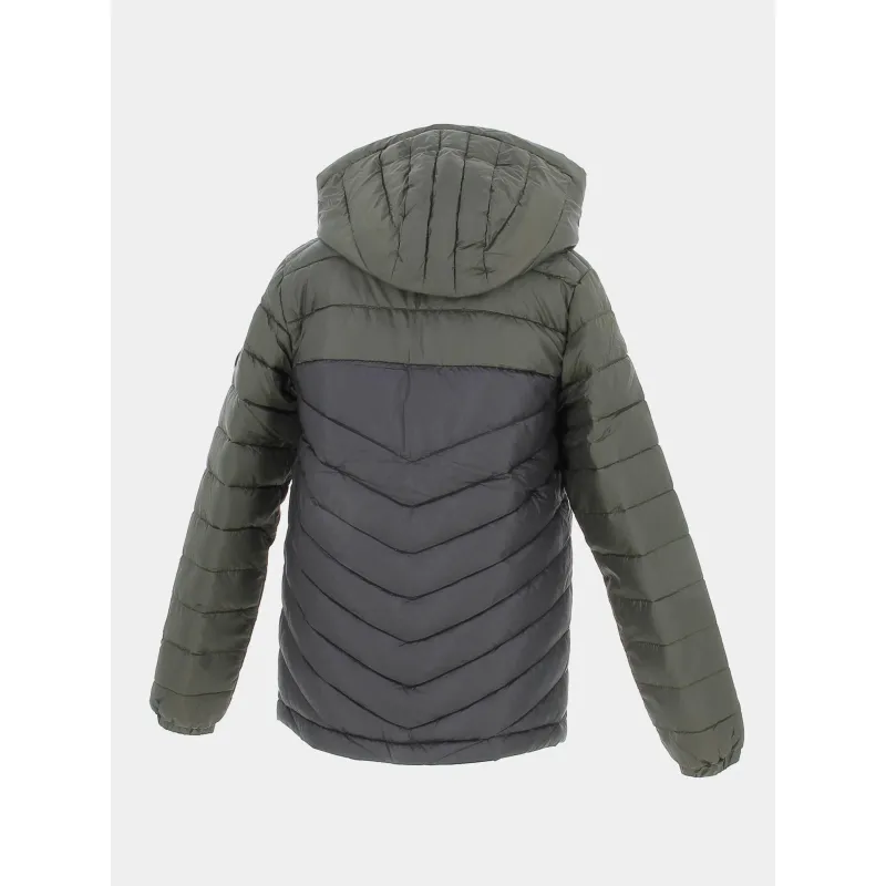 Doudoune hero puffer noir kaki garçon - Jack & Jones | wimod