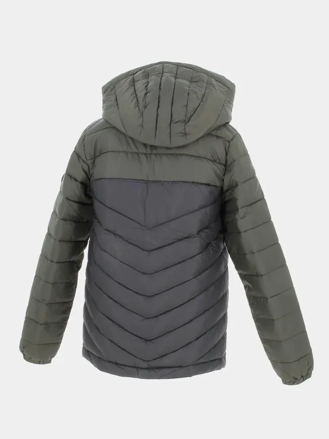 Doudoune hero puffer noir kaki garçon - Jack & Jones | wimod