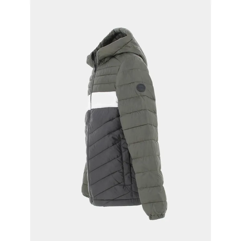 Doudoune hero puffer noir kaki garçon - Jack & Jones | wimod