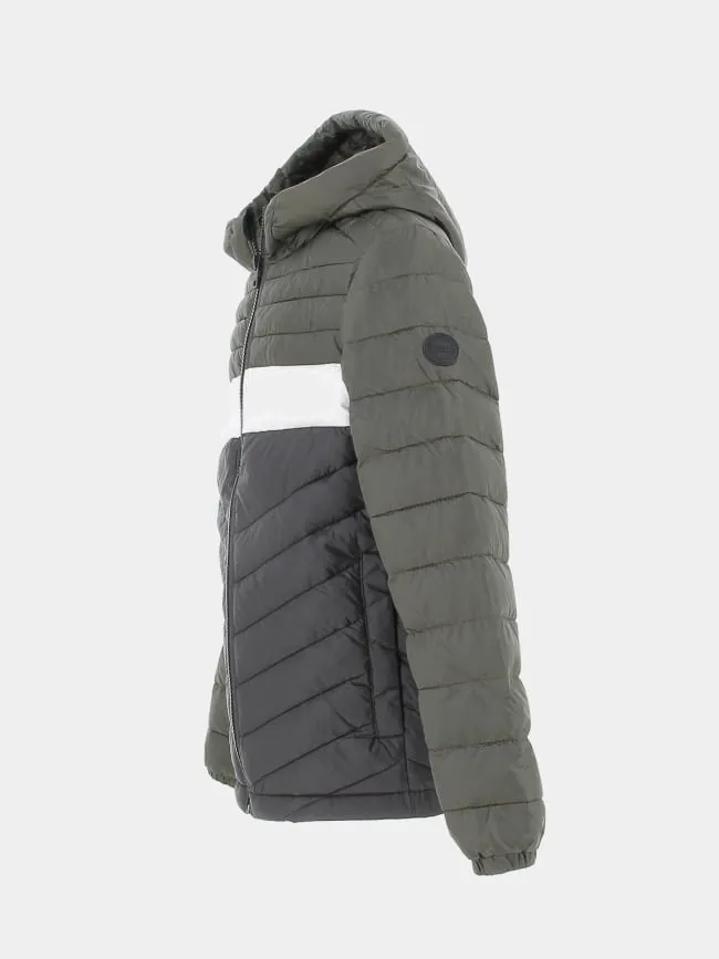 Doudoune hero puffer noir kaki garçon - Jack & Jones | wimod