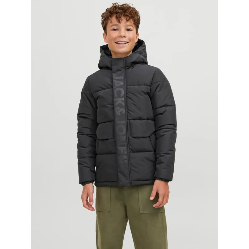 Doudoune hero puffer noir kaki garçon - Jack & Jones | wimod