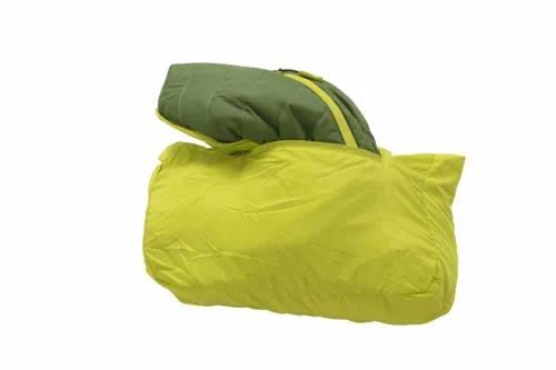 Doudoune sans manche HOMME JN1090 - vert et jaune - réversible légère fine 