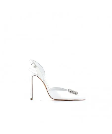 ESCARPIN MILLA CUIR BLANC