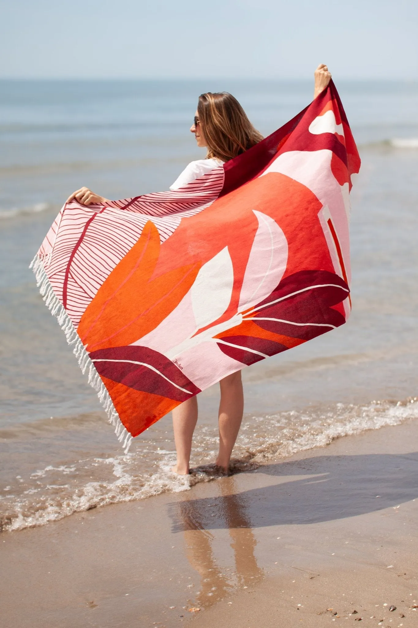 Fouta de plage rouge - Garden