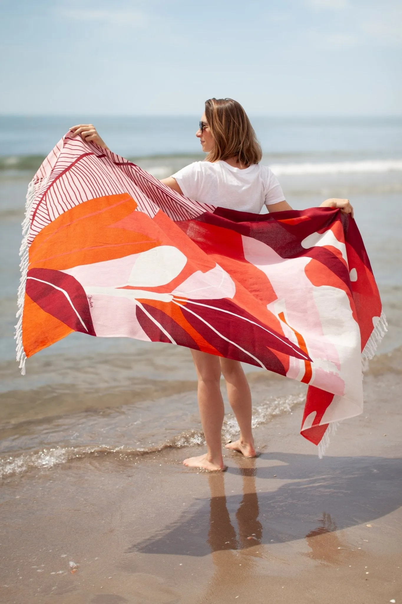 Fouta de plage rouge - Garden