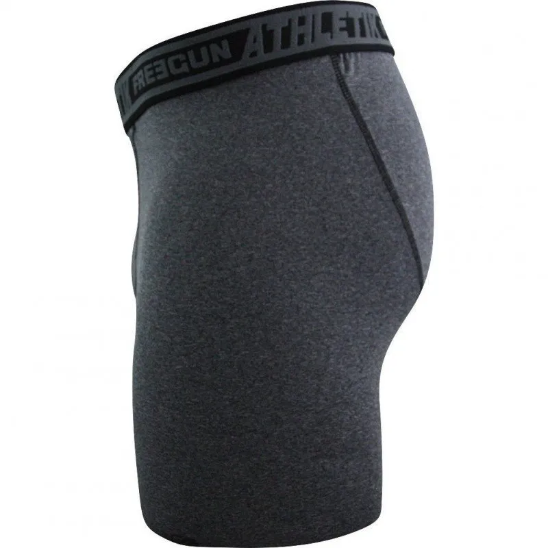 FREEGUN Boxer Long Homme Microfibre ATH Anthracite Noir AKTIV